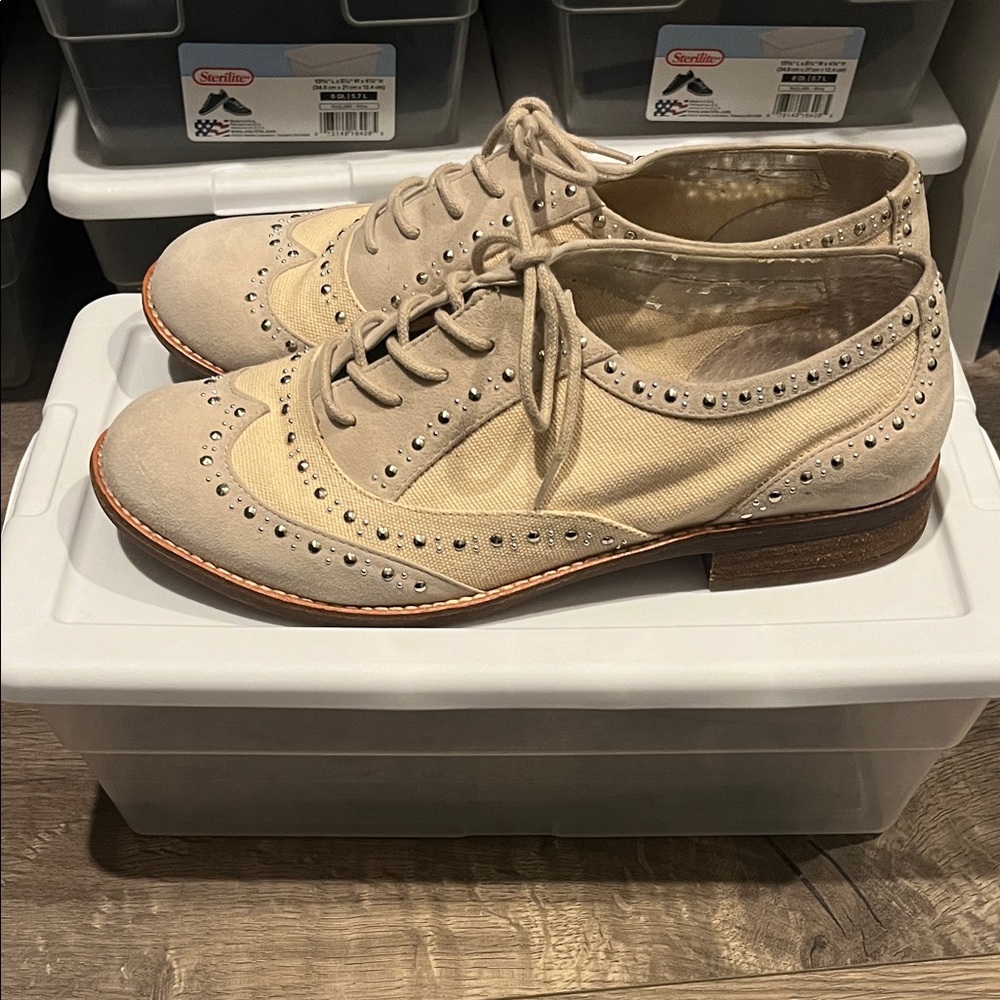 Giani Bernini Beige and Brown Women's Sneakers